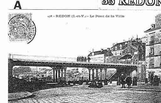 Ville de REDON Carte postale ancienne Ville de REDON Carte postale ancienne