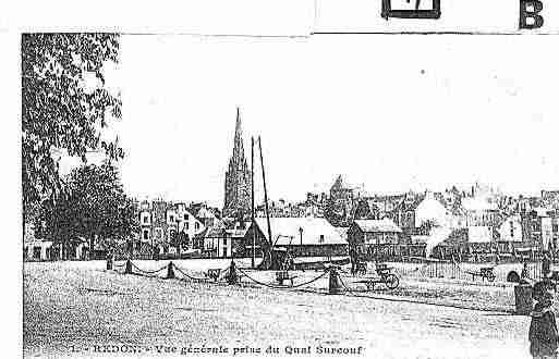 Ville de REDON Carte postale ancienne