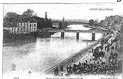 Ville de REDON Carte postale ancienne