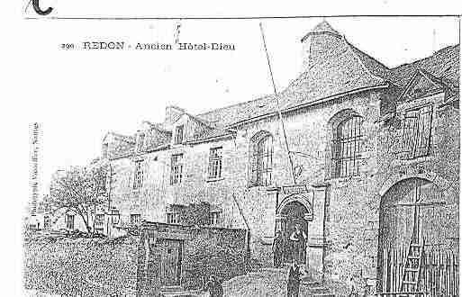 Ville de REDON Carte postale ancienne