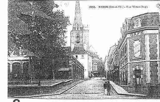 Ville de REDON Carte postale ancienne
