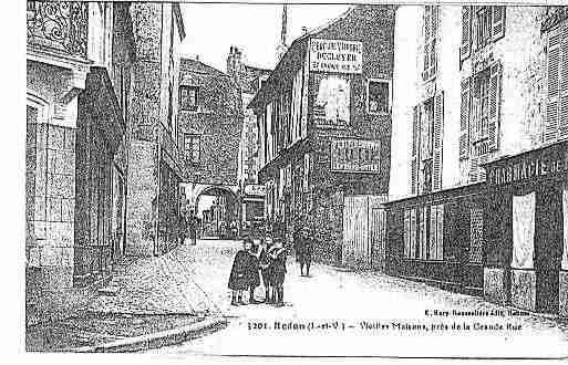Ville de REDON Carte postale ancienne