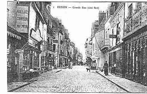 Ville de REDON Carte postale ancienne