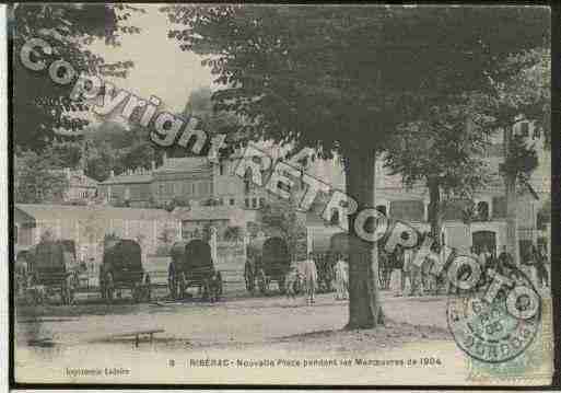 Ville de RIBERAC Carte postale ancienne