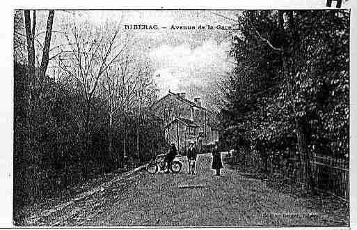 Ville de RIBERAC Carte postale ancienne