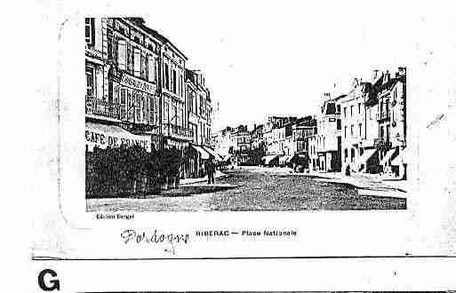 Ville de RIBERAC Carte postale ancienne