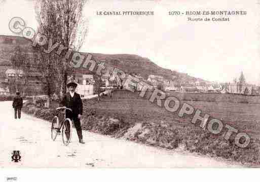 Ville de RIOMESMONTAGNES Carte postale ancienne