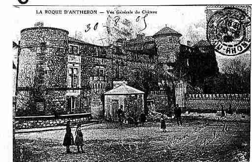 Ville de ROQUED\'ANTHERON(LA) Carte postale ancienne