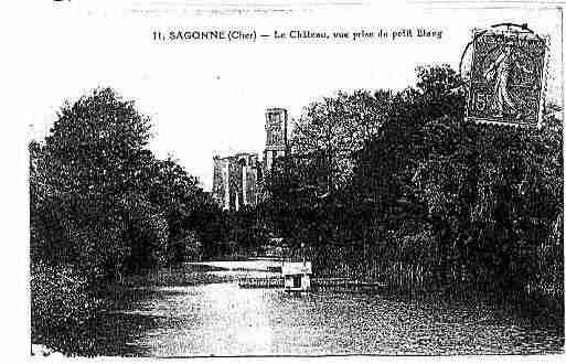 Ville de SAGONNE Carte postale ancienne