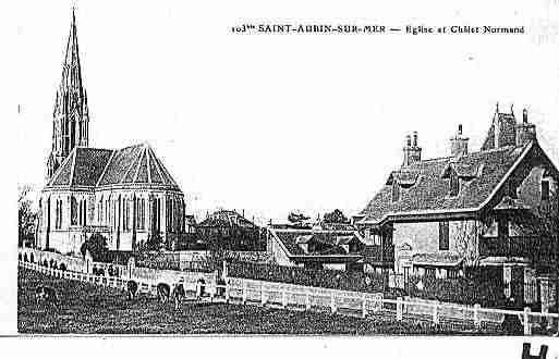 Ville de SAINTAUBINSURMER Carte postale ancienne