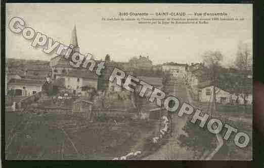 Ville de SAINTCLAUD Carte postale ancienne