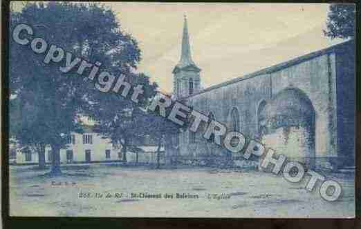 Ville de SAINTCLEMENTDESBALEINES Carte postale ancienne