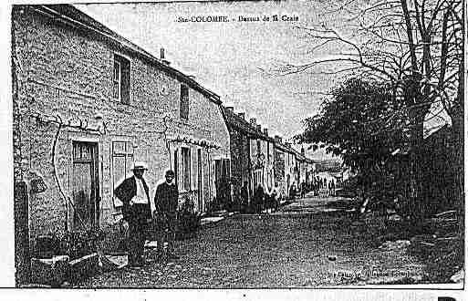 Ville de SAINTECOLOMBESURSEINE Carte postale ancienne