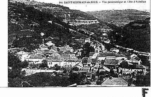 Ville de SAINTGERMAINDEJOUX Carte postale ancienne Ville de SAINTGERMAINDEJOUX Carte postale ancienne