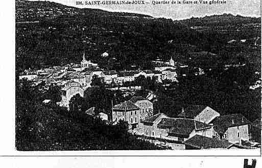 Ville de SAINTGERMAINDEJOUX Carte postale ancienne