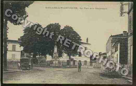 Ville de SAINTHILAIREDEVILLEFRANCHE Carte postale ancienne