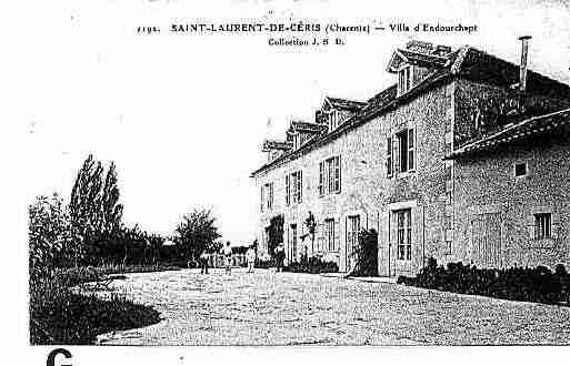 Ville de SAINTLAURENTDECERIS Carte postale ancienne