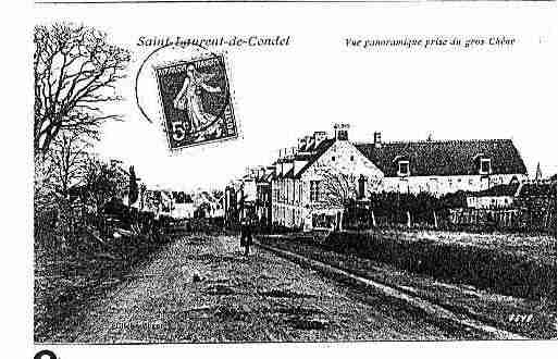 Ville de SAINTLAURENTDECONDEL Carte postale ancienne