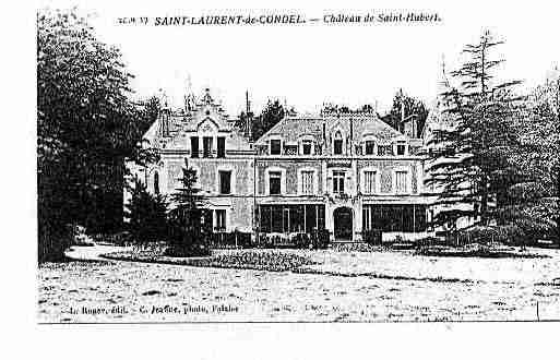 Ville de SAINTLAURENTDECONDEL Carte postale ancienne