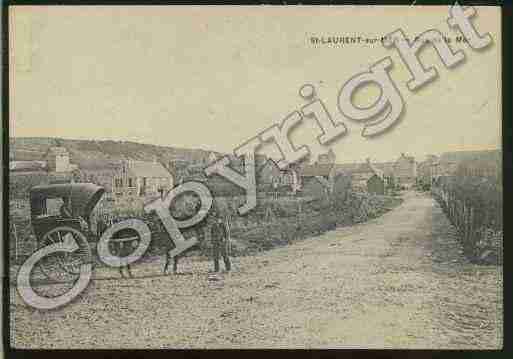 Ville de SAINTLAURENTSURMER Carte postale ancienne