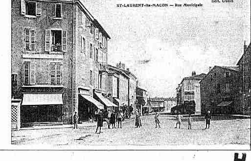 Ville de SAINTLAURENTSURSAONE Carte postale ancienne