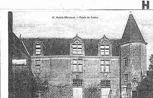 Ville de SAINTMAIXENTL\'ECOLE Carte postale ancienne