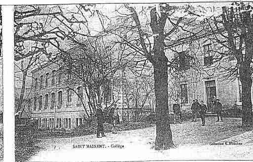 Ville de SAINTMAIXENTL\'ECOLE Carte postale ancienne