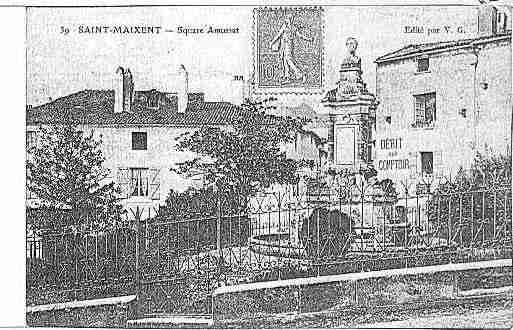 Ville de SAINTMAIXENTL\'ECOLE Carte postale ancienne