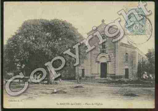 Ville de SAINTMARTINDECRAU Carte postale ancienne