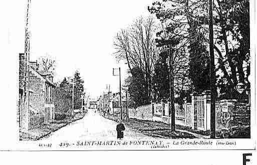 Ville de SAINTMARTINDEFONTENAY Carte postale ancienne