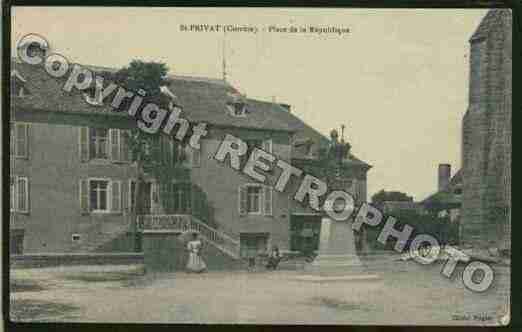 Ville de SAINTPRIVAT Carte postale ancienne