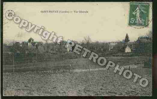 Ville de SAINTPRIVAT Carte postale ancienne