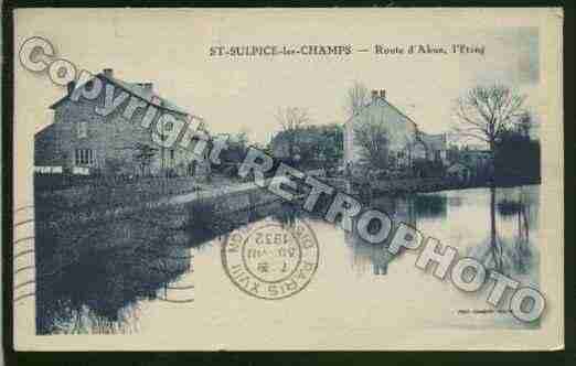 Ville de SAINTSULPICELESCHAMPS Carte postale ancienne