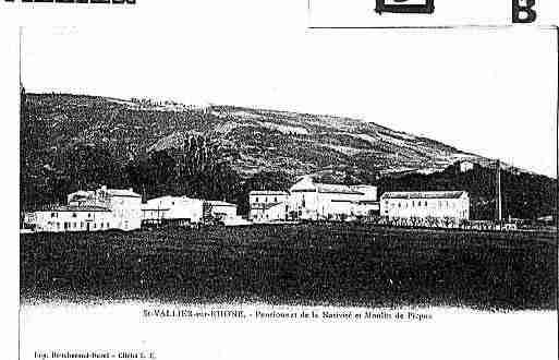 Ville de SAINTVALLIER Carte postale ancienne