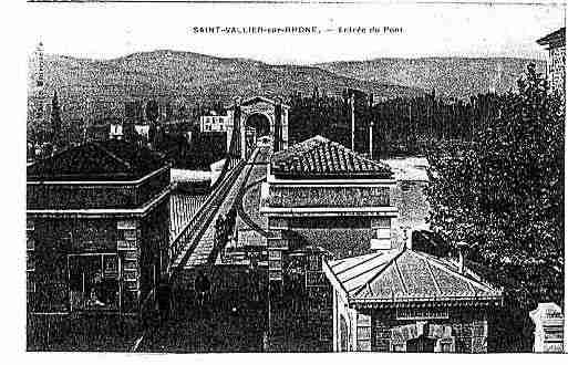 Ville de SAINTVALLIER Carte postale ancienne