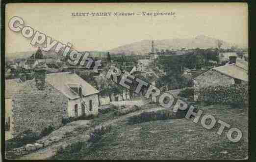 Ville de SAINTVAURY Carte postale ancienne