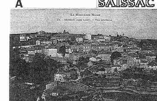 Ville de SAISSAC Carte postale ancienne