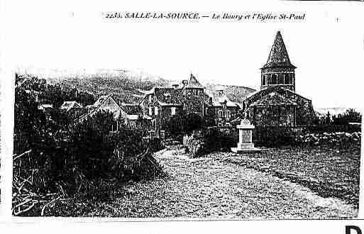 Ville de SALLESLASOURCE Carte postale ancienne