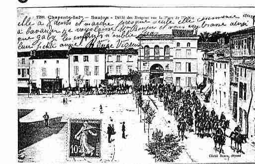 Ville de SAUJON Carte postale ancienne