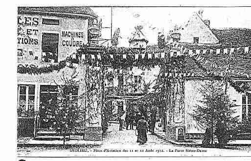Ville de SAULIEU Carte postale ancienne