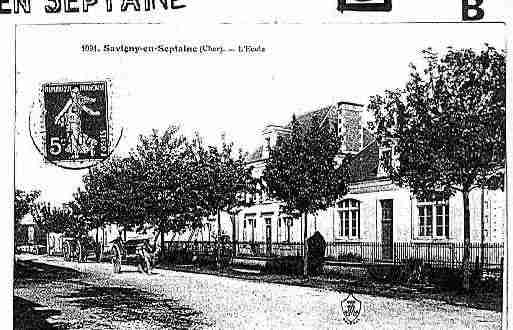 Ville de SAVIGNYENSEPTAINE Carte postale ancienne