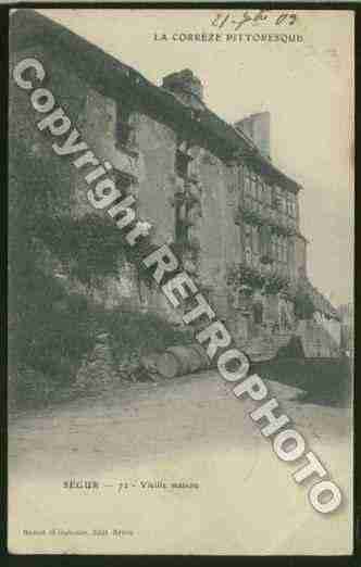 Ville de SEGURLECHATEAU Carte postale ancienne