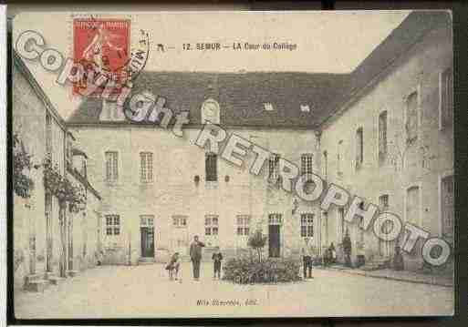 Ville de SEMURENAUXOIS Carte postale ancienne