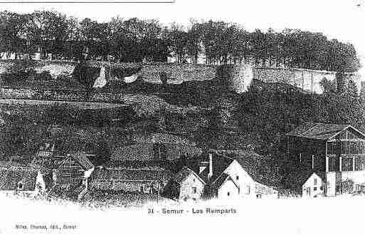 Ville de SEMURENAUXOIS Carte postale ancienne