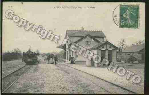 Ville de SENSBEAUJEU Carte postale ancienne