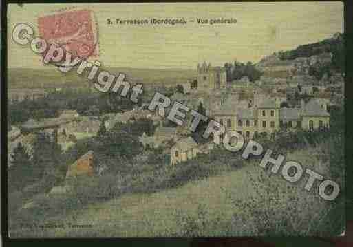 Ville de TERRASSONLAVILLEDIEU Carte postale ancienne