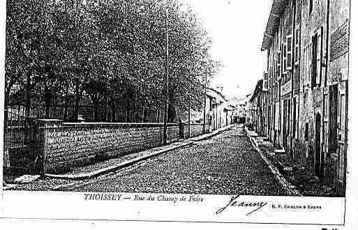 Ville de THOISSEY Carte postale ancienne