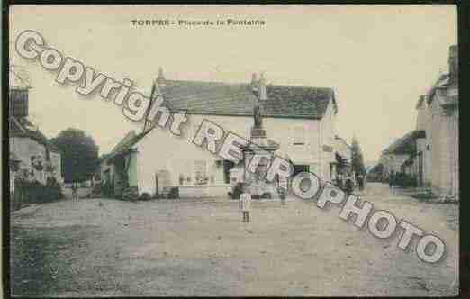 Ville de TORPES Carte postale ancienne