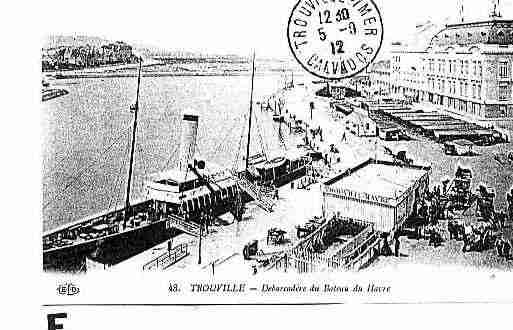 Ville de TROUVILLESURMER Carte postale ancienne