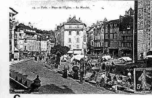 Ville de TULLE Carte postale ancienne